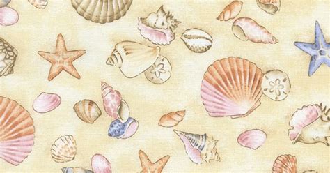 Seashell Fabric Seashell Fabric By Timeless Treasures Ocean C1258