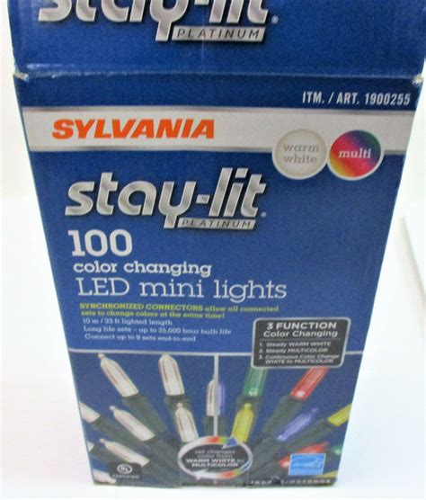 Sylvania Stay Lit Platinum Ct Function Color Changing Led Mini Lights Ft Lights