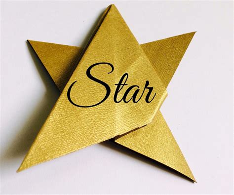 Easy Origami Star 6 Steps Instructables
