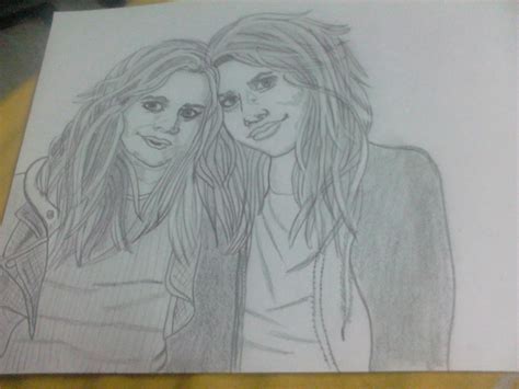 Sketch Of Two Sisters At Explore Collection Of