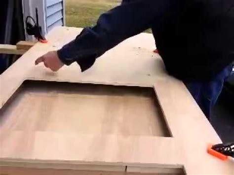 How to cut out a square hole in wood. DIY How to Cut a Square Opening in a Plywood Panel Part 1 ...