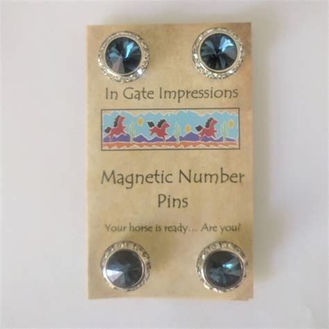 Montana Magnetic Number Pins Horse Show Number Magnets Rivoli Etsy Uk