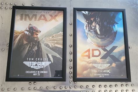2 Official Framed Imax And 4dx Top Gun Maverick Movie Posters Mike Barnett