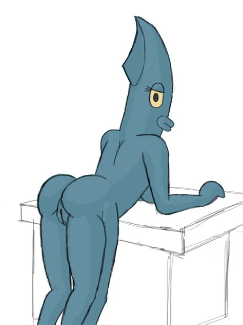 Rule Ass Background Character Blue Skin Cephalopod Female Four Legs Marine Nude Pussy