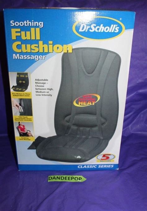 Dr Scholls Soothing Full Cushion Massager Classic With Heat Drscholls Massager Cushion
