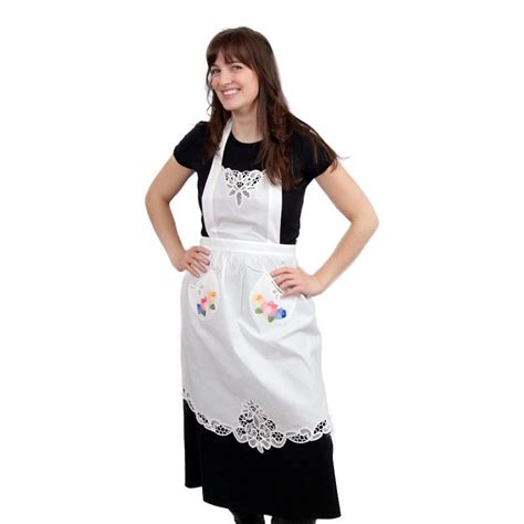 dutch costume apron lace applique tulip apron