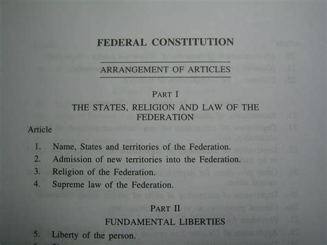 (a) constitution and organization of all courts other that syariah courts (e) government and administration of the federal territories of kuala lumpur and labuan including islamic law therein to the same extent as provided in item i in the state list and in respect of the federal territory of. Is it time to let go of our Constitution? | LoyarBurok