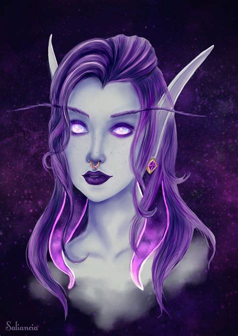 Void Elf By Saliancia World Of Warcraft Characters Warcraft Art