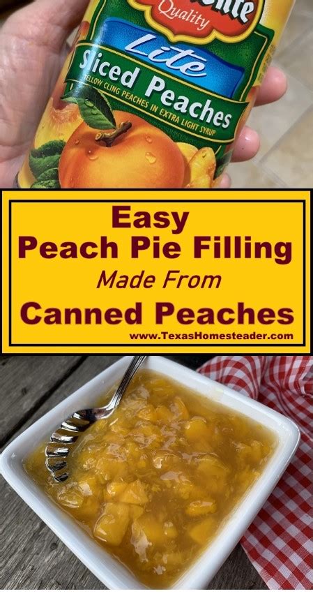 Canned Peaches Made Into Peach Pie Filling Texashomesteader Peach Pie