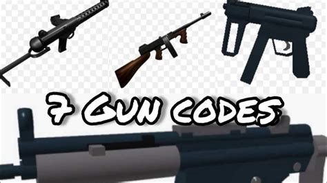 7 Gun Codes Roblox Youtube