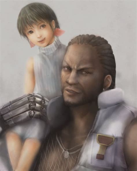 Barret Wallace And Marlene Wallace Final Fantasy And 2 More Drawn By