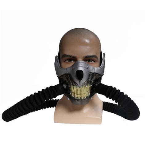 Immortan Joe Mask Mad Max 4 Fury Road Cosplay Cool Pvc Half Face Gas