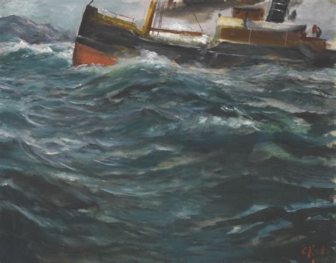 Thunderstruck Christian Krohg Norwegian 1852 1925 A Ship In