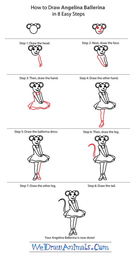 How To Draw Angelina Ballerina