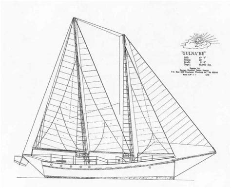 47′ Schooner Gulnare George Buehler Yacht Design