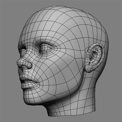 3d topology head personnages en 3d personnage 3d phot