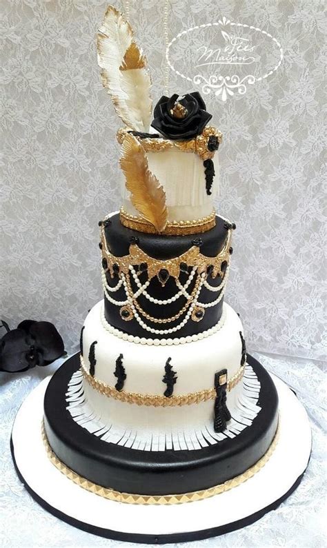 Gatsby style is all about the roaring 20s: WEDDING CAKE GATSBY - Cake by Fées Maison (AHMADI ...