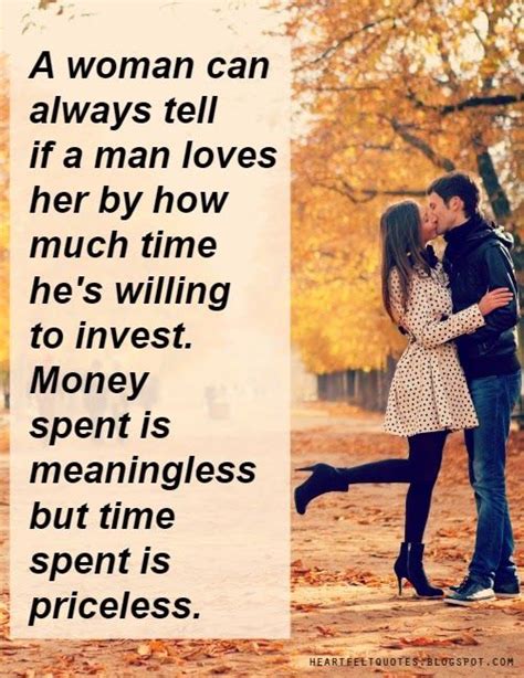 A Woman Can Always Tell If A Man Loves Her By How Much Time Hes