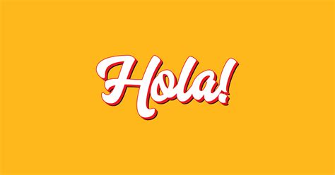 Hola Hello Hola Sticker Teepublic