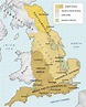 Map of England in 10th Century - English History
