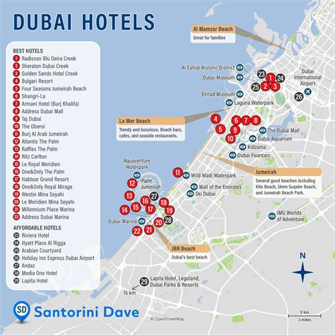 Dubai Hotel Map Best Areas Neighborhoods And Places To Stay