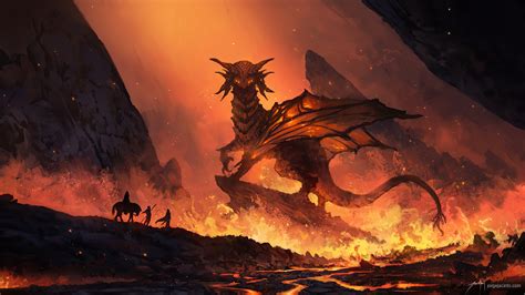 God Of Fire Dragon 4k Wallpaperhd Artist Wallpapers4k Wallpapers