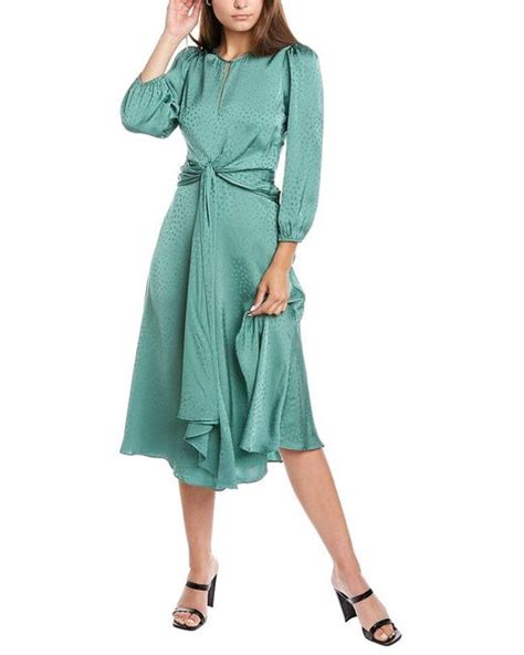 Shoshanna Melrose Midi Dress In Green Save Lyst