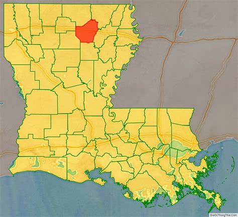 Map Of Ouachita Parish Louisiana