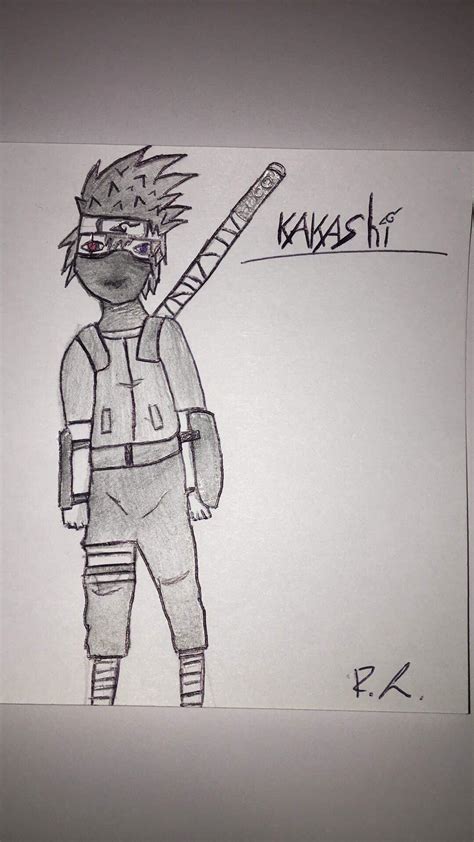 My Kakashi Drawing Is Done What Do You Think About It This Is My