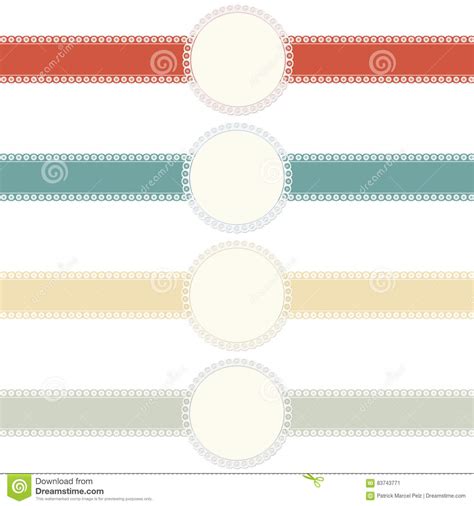 Collection Textile Banners Stock Vector Illustration Of Label 83743771