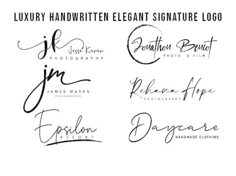 Luxury Handwritten Elegant Signature Logo Upwork