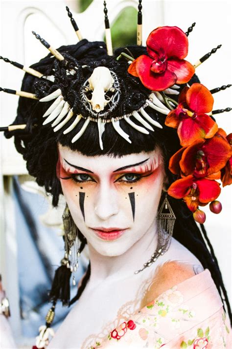 Geisha Punk Idee Per Capelli Bellezza Giapponese Trucco Artistico