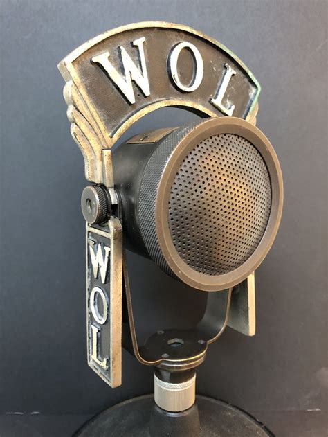 Wol Washington Dc Vintage Microphone Vintage Microphone Microphone