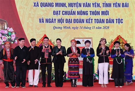 Bí thư trung ương đảng khóa xi; Chủ tịch Quốc hội Nguyễn Thị Kim Ngân dự Ngày hội đại đoàn ...