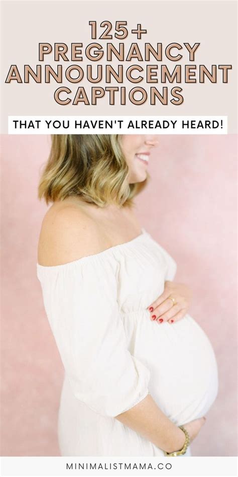 Precious Pregnancy Announcement Captions To Steal