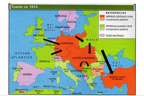 Mapa De La Primera Guerra Mundial Lingsma