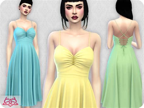 Colores Urbanos Claudia Dress Recolor 3 Needs Mesh Sims 4 Updates