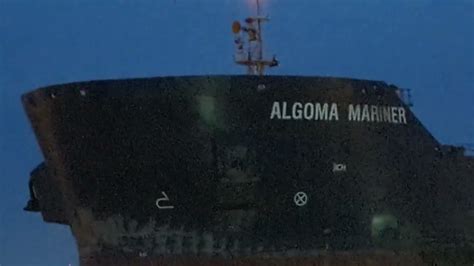 Algoma Mariner Upbound Out Of The Soo Youtube
