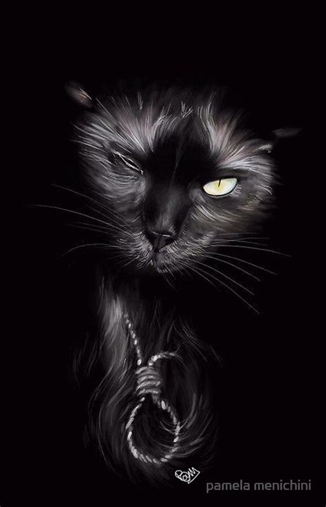 The black cat is a brutal story, where the home becomes a site of torture, terror, and murder. "Tribute to "The Black Cat" by Edgar Allan Poe" by pamela ...