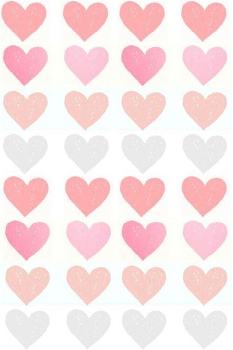 Cute Girly Hearts Patterns Pink Image 3881536 By