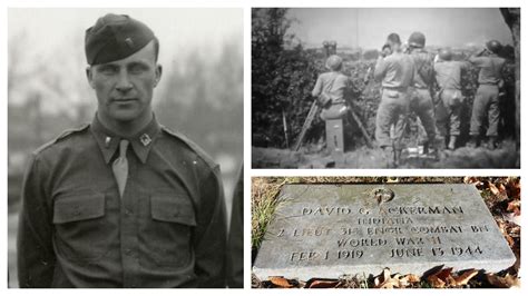 Ww2 Fallen 100 Ww2 Normandy Fallen David Ackerman 90th Infantry