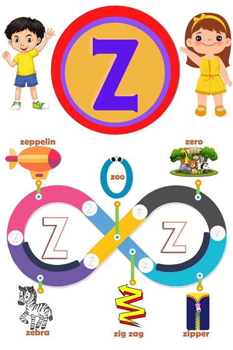 Z For Z Words Z Words For Kids Words That Start With Z Words
