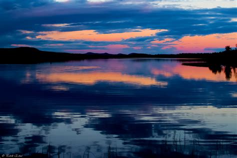 обои пейзаж закат солнца море озеро природа Размышления небо