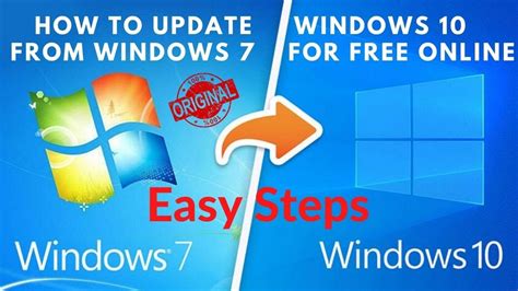 How To Update Windows 10 From Windows 7 For Free Online Easy Steps