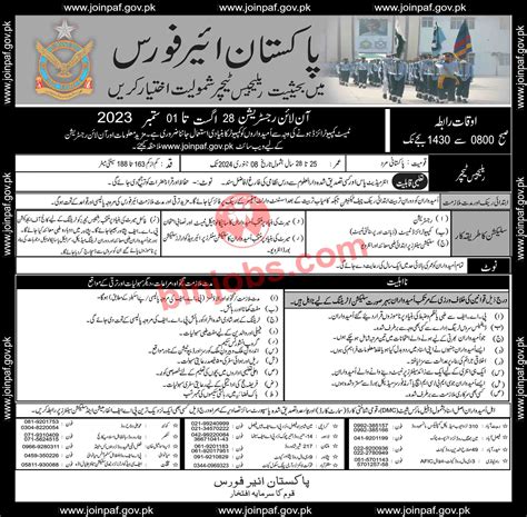 Join Pakistan Airforce Paf Jobs 2023 As Religious Teacher Balochistan