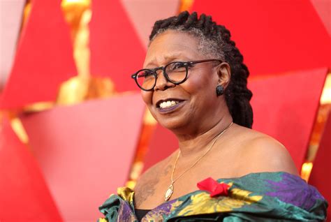 Whoopi Goldbergs Signature Dark Dreadlocks Are Silver As She Rocks