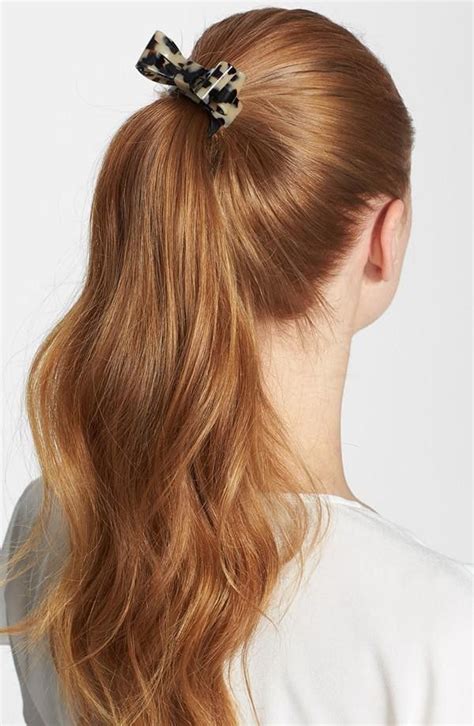 Bow Ponytail Bow Ponytail Hair Styles Sleek Ponytail