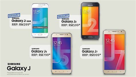 Handphone samsung memiliki produk yang lengkap dengan rentang harga yang luas. Samsung Galaxy J1 Ace Dan J2 Di Malaysia, Harga Dari RM399