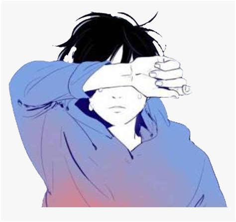 Blue Sad Aesthetics Blueaesthetic Cry Boy Lost Aesthetic Anime