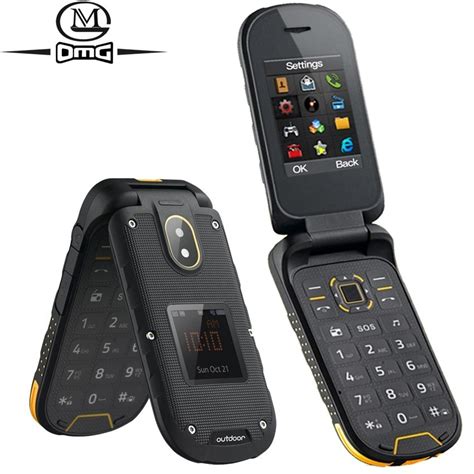 Ioutdoor F2 Rugged Flip Cell Phone Ip68 Waterproof Shockproof Clamshell